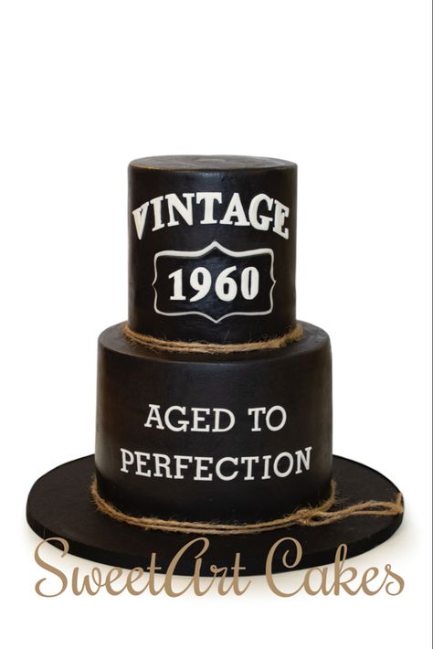 Vintage Aged To Perfection Cake, Aged To Perfection Cake, Vintage Aged To Perfection, Cake For Husband, Custom Birthday Cakes, Football Cake, Beautiful Birthday Cakes, Beautiful Birthday, Aged To Perfection