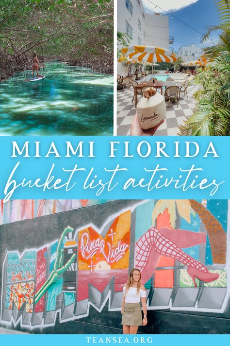 Miami is a colorful and iconic city in South Florida, and is often the place people think of when visiting Florida. While this city has TONS to offer for every traveler, including night clubs, white sandy beaches, natural wonders, cruise ports, architecture tours, sailing, and even more, here are some of the best things to do in Miami when you vacation there! | Miami beach travel guide | miami things to do | miami travel guide | Miami vacation | miami girls trip | things to do miami beach | Things To Do South Beach Miami, Miami Best Places, Miami Beach Vacation, Miami Date Ideas, Miami Must See, Free Things To Do In Miami, Top Things To Do In Miami, Miami Family Vacation, Miami To Do List