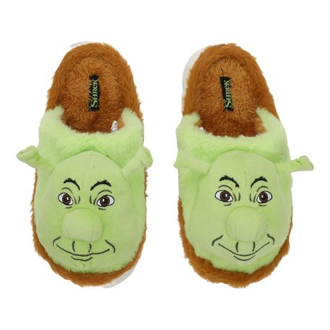 PRICES MAY VARY. CUSTOM DESIGN: These Shrek slippers boast a custom 3D Shrek character head design that captures the essence of the beloved ogre. Step into the magical world of Shrek with these unique and enchanting slippers. SHOE SIZE: Available in various sizes, these Shrek slippers cater to different women's shoe sizes. Choose from small (6-7), medium (8-9), or large (11-12) for a comfortable fit that suits your preference. OFFICIALLY LICENSED: These plush slippers are officially licensed Shr Shrek Slippers, Shrek Shoes, Character Head Design, Shrek Merch, Silly Slippers, Shrek Plush, Charity Core, Billie Wallpaper, Shrek Character