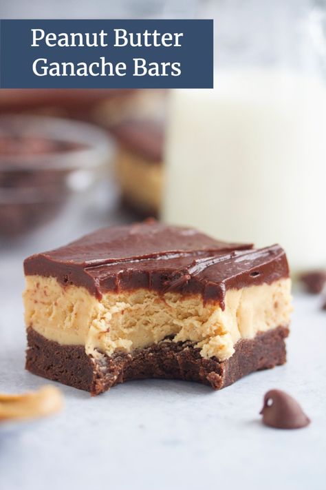 Slow Cooker Flank Steak, Butter Ganache, Buckeye Brownies, Gimme More, Chocolate Crust, Baking Desserts, Butter Bars, Peanut Butter Filling, Peanut Butter Bars