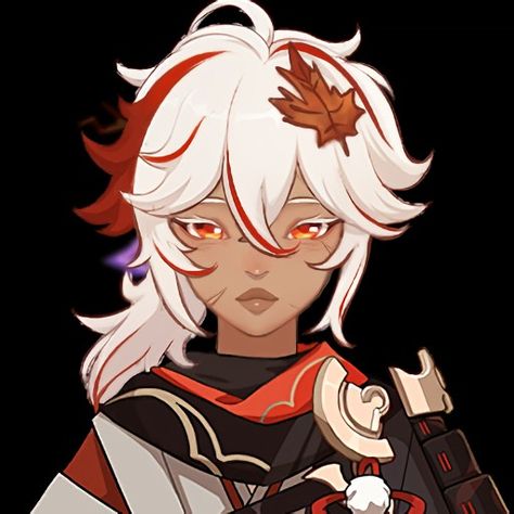 My cutie patootie Kazuha Redesign, Blasian Icons, Genshin Impact Redesign, Genshin Redesign, Kazuha Genshin Impact, Kazuha Genshin, Blasian Edits, Character Edits, Poc Edits