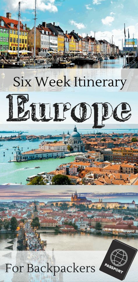 45 Days & $3500 : A Six Week European Backpacking Itinerary Backpacking In Europe, European Itinerary, Backpacking Through Europe, Backpacking Itinerary, Roadtrip Europa, Travel Europe Cheap, Backpack Through Europe, Europe Itineraries, Backpacking Europe