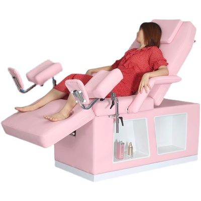 Beauty Bed | Salon Bed | Beauty Couch l Beauty Table Pink Reception Desk, Beauty Couch, Operating Table, Beauty Table, Leg Support, Adjustable Legs, Reception Desk, Stainless Steel Material, Steel Material