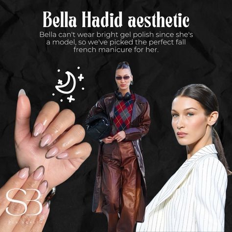 Fall manicure ideas inspired by your favorite celebrities 🪄 Who do you like the most? #manicurenyc #russianmanicure #nailsnyc #nailinspo Fall Manicure Ideas, Bella Hadid Aesthetic, Fall Manicure, Manicure Ideas, French Manicure, Favorite Celebrities, Gel Polish, Nail Inspo, Manicure