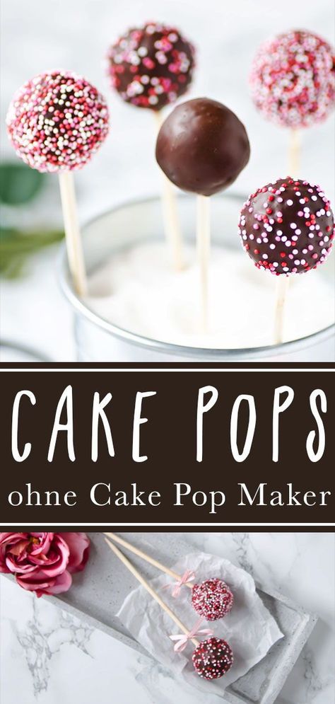 Cake Pops zu backen ist gar nicht so leicht. Ich zeige Euch in meinem Rezept, was Ihr dabei beachten solltet. #cakepops #leicht #einfach #kinder #rezept #anleitung#kuchenlolli #kuchenamstiel #ohnemaker Lolipop Cakes Ideas, Cakepops Recipe, Lollipops Cake, Party Fingerfood, Cake Pops Recipe, Halloween Backen, Lollipop Cake, Birthday Cake Decorating Ideas, Cake Pop Maker