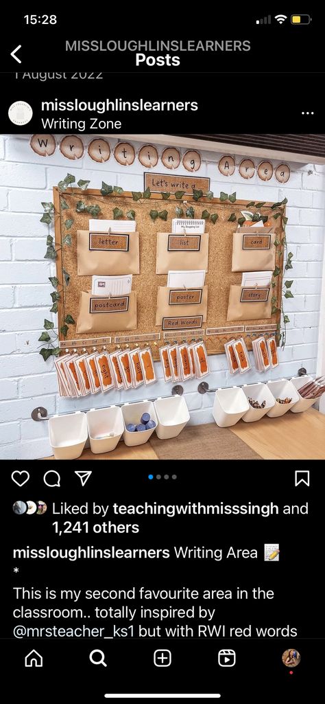 Year 1 Classroom Organisation, Year 1 Provision Classroom, Eyfs Writing Display, Early Years Writing Area, Message Centre Eyfs, Osch Activities, Writing Area Year 1, Eyfs Setup, Eyfs Writing Area