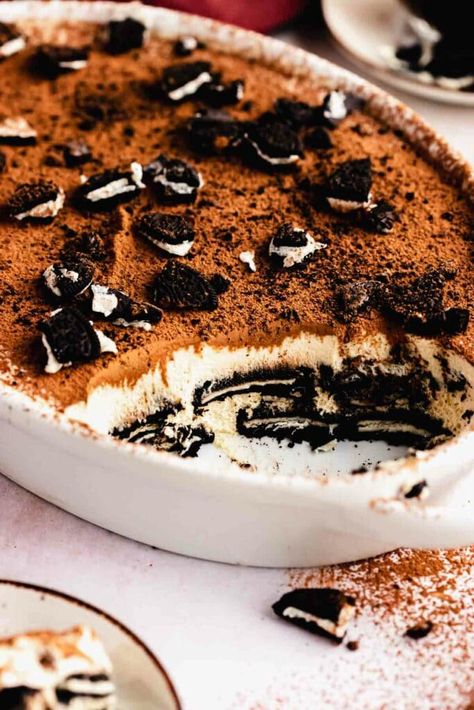 Oreo Tiramisu Oreo Tiramisu, Traditional Tiramisu, 5 Cake, Sauce Bolognaise, Oreo Recipes, Tiramisu Cake, Chocolate Sandwich Cookies, Chocolate Sandwich, Sandwich Cookies