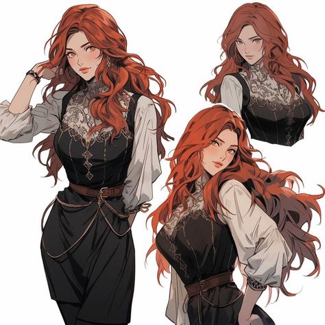 Female Character Design, 인물 사진, Character Creation, Fantasy Clothing, Fantasy Fashion, The Witcher, Dnd Characters, Character Outfits, Character Portraits