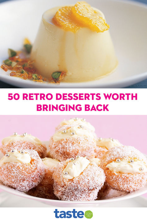 Remember a time when thumbrint cookies, jelly cupcakes and swiss rolls ruled your dessert table? These old-school sweets and treats are making a comeback – and we’re leading the charge. Old School Baking Recipes, 1960s Desserts, Old School Desserts, Jelly Cupcakes, Swiss Rolls, Retro Desserts, Low Fat Desserts, Baking Treats, Cold Desserts