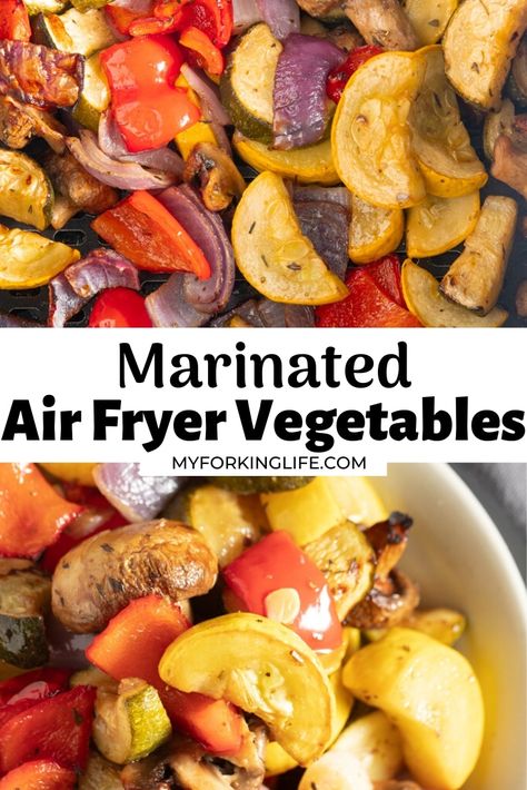 Air Fryer Vegetables, Healthy Air Fryer, Marinated Vegetables, Air Fryer Oven Recipes, Wfpb Recipes, Roasted Vegetable Recipes, Fry Recipes, Budget Recipes, Meatless Mondays