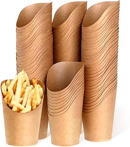 Fries Packing Design, French Fry Cups, French Fry Box Ideas, Food Packing Ideas For Business, Fries Packaging Ideas, French Fries Business, French Fry Container, Cafe Supplies, French Fry Bar