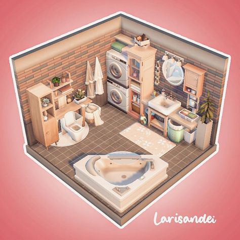 🌸Larisa (@larisandei) • Instagram photos and videos Sims 4 Houses Room Ideas, Sims 4 Cute Bathroom, Room Ideas For Sims 4, Sims 4 Inspo Room, Sims 4 Houses Rooms, Sims 4 Bathroom Layout, Sims 4 Room Ideas Bathroom, Sims 4 Two Bedroom House, The Sims 4 House Layout