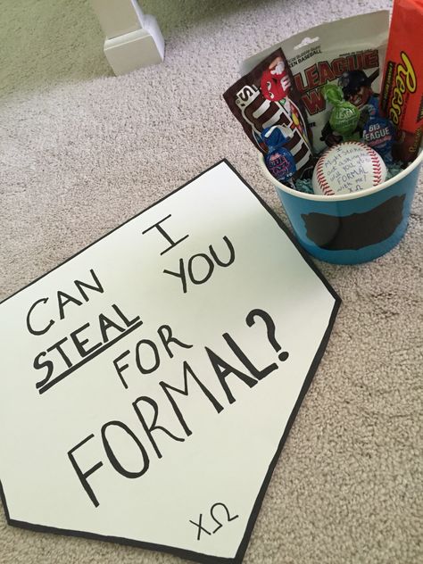 Formal proposal #ChiOmega #formal #proposal Sadie Hawkins Proposals, Formal Proposal, Sadies Proposal, Creative Prom Proposal Ideas, Cute Promposals, Formal Proposals, School Dance Ideas, Cute Homecoming Proposals, Cute Prom Proposals