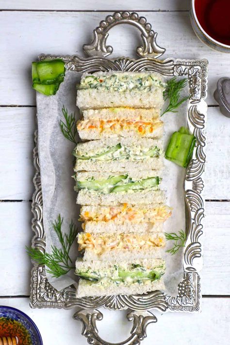 Sandwiches Party, Party Sandwiches Recipes, High Tea Sandwiches, Tea Party Sandwiches Recipes, Cucumber Tea Sandwiches, Tea Sandwich, Tea Party Sandwiches, Chicken Salad Sandwich Recipe, Tea Sandwiches Recipes