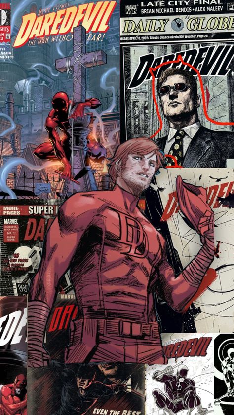 Daredevil Comic Wallpaper, Comic Book Wallpaper, Comic Wallpaper, Wallpaper Marvel, Daredevil Comic, Marvel Daredevil, Spiderman Pictures, Team Red, Marvel Wallpaper