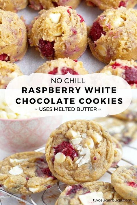 White Chocolate Raspberry Cookies, Chocolate Raspberry Cookies, Raspberry White Chocolate Cookies, White Chocolate Cookie Recipes, Raspberry Cookie Recipes, Raspberry Cheesecake Cookies, Raspberry White Chocolate, Raspberry Cookies, Raspberry Recipes