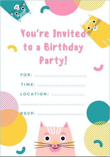 Cat Themed Party Invitations | FREE Printables | OHbaby! Cat Party Invitations Free Printable, Cat Birthday Invitations Free Printable, Cat Party Invitations, Cat Themed Party, Themed Party Invitations, Cat Birthday Party Invitations, Cat Birthday Invitations, Printable Party Invitations, Cat Invitations