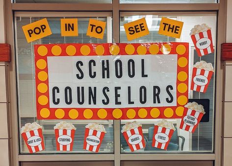 Counselors Bulletin Board Ideas, School Counseling Bulletin Boards High School, Meet The Counselor Bulletin Board, Counseling Bulletin Boards Middle School, School Counselor Door Ideas, High School Counselor Bulletin Board, Counselor Bulletin Board Ideas, School Counselor Bulletin Board Ideas, Guidance Counselor Bulletin Boards