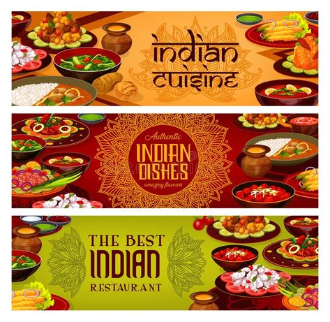 Indian Food Menu, Food Company Logo, Restaurant Indian, Food Logo Design Inspiration, Restaurant Ad, Restaurant Poster, Food Wall Art, Food Banner, Food Logo Design