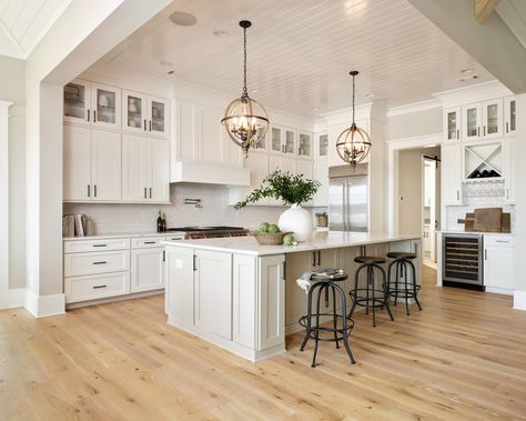 White marble granite kitchen countertops in a bright white kitchen design. Wood Floor Colors, Hardwood Floor Colors, Shaw Floors, Floor Colors, Engineered Hardwood Flooring, Hardwood Flooring, Wood Flooring, House Flooring, Engineered Hardwood