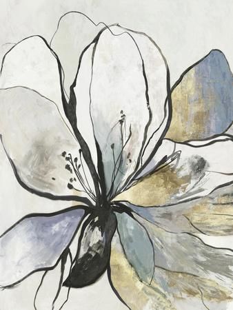 Botanical Wall Art: Prints, Paintings & Posters | Art.com Flower Canvas Wall Art, Flower Canvas, Black Flower, Yellow And Black, Botanical Flowers, Floral Botanical, Types Of Art, In Bloom, Hanging Wall Art