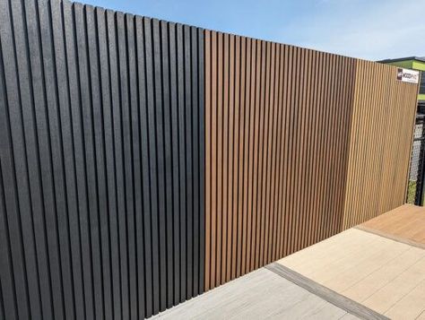 Composite Wall Cladding, Board And Batten Wall Outside House, Exterior Slat Wall Cladding, Porcelain Exterior Wall Cladding, Timber Cladding Exterior Facades, Cedar Cladding House, Composite Screening, House Cladding Exterior, Composite Cladding Exterior