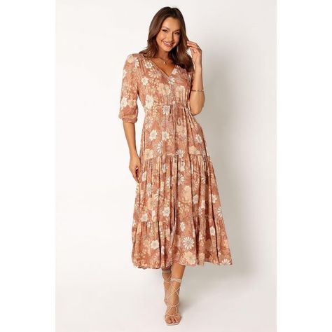 Petal And Pup Womens Kelda Dress : Target Satin Dresses Long, Petal And Pup, Mid Length Sleeves, Essential Dress, Resort Dresses, Usa Dresses, Dresses By Length, Gathered Skirt, Fit Dress