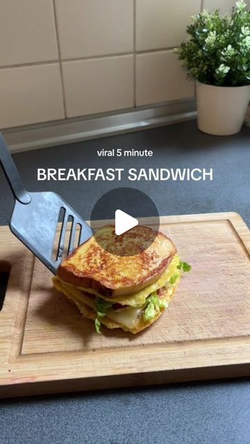 263K views · 16K likes | Insta Yummy on Instagram: "breakfast sandwich - this time with other ingredients viral 5 minute

BREAKFAST SANDWICH

Ingredients:

- 2 brioche toasts
- 2 eggs
-1 slice of Gouda cheese 
-Handful of cherry tomatoes, sliced
-1/2 avocado, sliced
-Handful of iceberg lettuce
-Salt and pepper to taste
-Butter or oil for cooking

Macros:
610kcal/25g proteins / 40g carbs /30g fats

#viral #easyrecipe #quickrecipes #breakfast #ideas
#sandwich #egg #breakfastsandwich #yummy #delicious #healthy #healthfood #health #nutrition #fyp #breakfastsandwich #5minutesandwich #quickrecipeideas #simplebreskfast #healthy #foodtok 
✨Dm for remove or credit" 5 Minute Breakfast, Easy Breakfast Sandwich, Best Breakfast Sandwich, Sandwich Ingredients, Recipes For, Gouda Cheese, Iceberg Lettuce, Food Channel, Squash Recipes