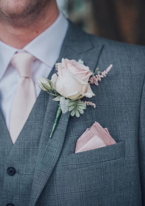 Pastel Pink Wedding, Ruffled Chair Covers, Rose Buttonhole, Pastel Pink Weddings, Pink Boutonniere, Pastel Wedding Flowers, Button Holes Wedding, Pink Wedding Inspiration, Pink Wedding Theme