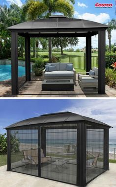 Patio Mister, Rain Noise, Enclosed Gazebo, Aluminum Gazebo, Being Outdoors, Backyard Gazebo, Screen Room, Backyard Pergola, Outdoor Gazebos