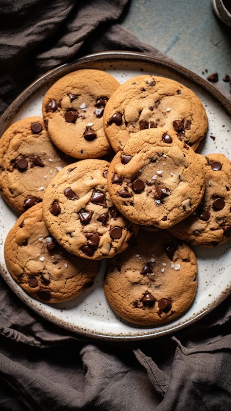 Cookie Moodboard, Cookies Pictures, Cookies Wallpaper, Snacks Aesthetic, Delicious Cookies Homemade, Classic Chocolate Chip Cookies, Food Platter, A Glass Of Milk, Cookie Snack