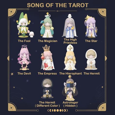 AmazonSmile: BEEMAI Laplly Song of The Tarot Series 1PC Random Design Cute Figures Collectible Toys Birthday Gifts : Toys & Games Cute Figures, Art Toys Design, Pink Castle, The Hermit, Vinyl Art Toys, The Hierophant, Collectible Toys, Art Prompts, Vinyl Toys