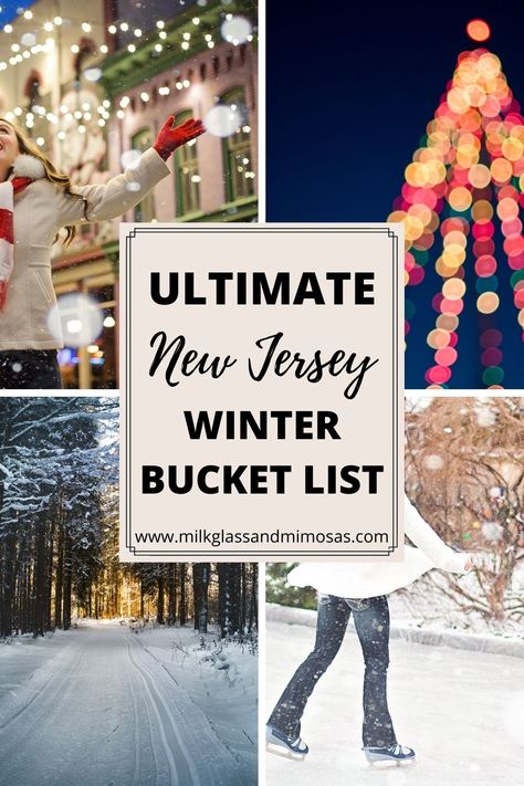 Winter In New Jersey, New Jersey Bucket List, New Jersey Things To Do, Things To Do In New Jersey, Winter Break Bucket List, New Jersey Travel, Travel Therapy, Winter Family Vacations, Things To Do In Winter