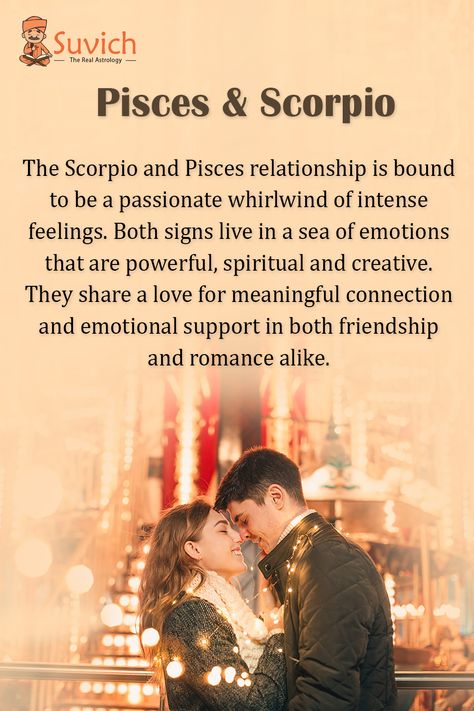 Relationship Between Pisces and Scorpio!!! @suvich_astro #suvich Scorpio Boyfriend And Pisces Girlfriend, Scorpio And Piceses Relationship, Scorpio Men Pisces Women, Scorpio Men And Pisces Women, Pieces And Scorpio Relationship, Pisces Man Scorpio Woman, Scorpio And Pisces Conversations, Pieces Scorpio, Pisces X Scorpio Couple