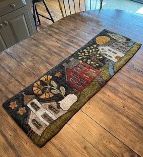 Primitive hooked rugs