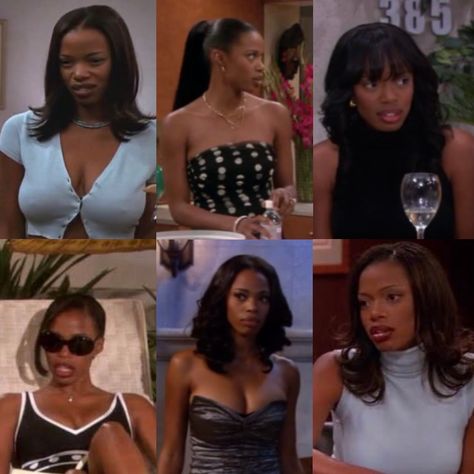 Kellie Shanygne Williams, Black 90s Fashion, Tatyana Ali, Looks Hip Hop, Tia Mowry, Living Single, Meagan Good, 90s Inspired Outfits, 90s Hip Hop Fashion