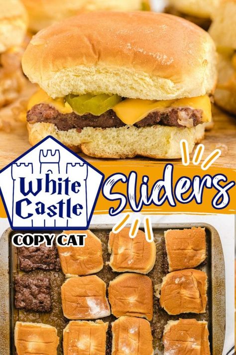 Ground Beef Sliders Recipes Mini Burgers, Homemade White Castle Burgers, Homemade Krystal Burgers, Oven Baked Smash Burgers, Slider Burgers In Oven, Hamburger Sliders In Oven, Hamburger Sliders Recipes Mini Burgers, Mini Smash Burgers, Whitecastle Burgers