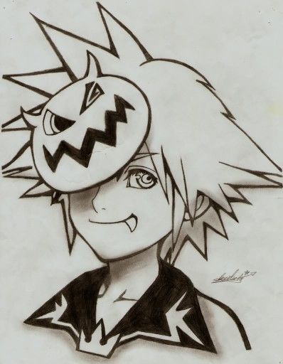 Sora Halloween Town Sora Halloween Town, Dark Disney Tattoo, Halloween Profile Pics, Kingdom Hearts Tattoo, Baseball Drawings, Cool Tattoo Drawings, Sora Kingdom Hearts, Dark Disney, Kingdom Hearts 3