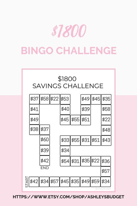 $1800 Savings Challenge, Savings Challenge, Savings Tracker, Savings Challenge Printable Savings Challenge Printable, Money Saving Methods, Cash Envelope System, Envelope System, Money Saving Challenge, Savings Tracker, Cash Envelopes, Savings Challenge, Printable Designs