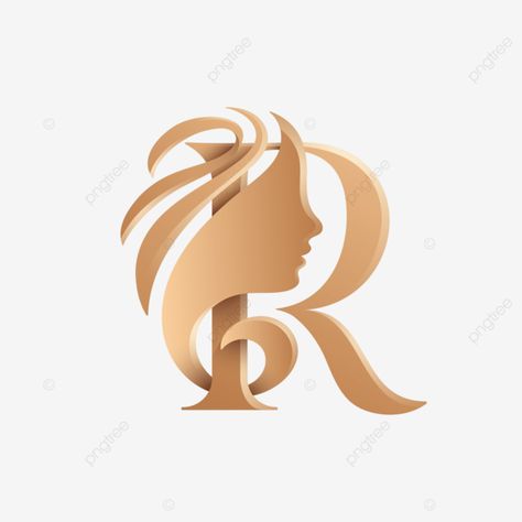 Logo Design For Beauty Salon, R Beauty Logo, Make Up Artist Logo Design, R Logo Design Letter, Beauty Salon Logo Design Ideas, Logo For Beauty Salon, Beauty Logo Ideas, Silhouette Logo Design, Beauty Salon Logo Design