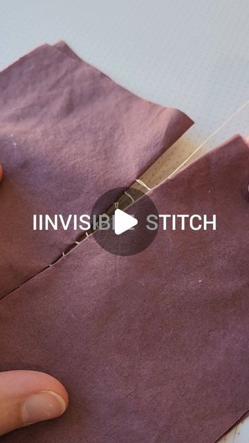 Miriam | Beginner Sewing Tips on Instagram: "You won't regret learning invisible stitch 🪡✨️ (so SAVE this reel for later!)  It's a perfect option for finishing off or mending the outside of a garment where you don't want to be seeing stitches- or when you can't get to the inside of a garment, stuffed toy or anything else 🙌   #invisiblemending #invisiblestitch #handsewing #needleandthread #howtohandsew #learntosew #ladderstitch" Sewing Invisible Stitch, No Show Stitch Sewing, Invisible Ladder Stitch Video, How To Invisible Stitch, Seamless Stitch Sewing, Invisible Sewing Stitch, Invisible Mending Stitch, Hidden Stitch Hand Sewing, Mending Clothes By Hand