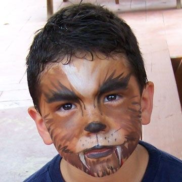 Werewolf Makeup | Werewolf makeup | Craft Ideas Wolf Makeup Kids, Werewolf Face Paint, Werewolf Costume Kids, Werewolf Face, Werewolf Makeup, Wolf Makeup, Halloween Makeup For Kids, Werewolf Costume, Wolf Costume