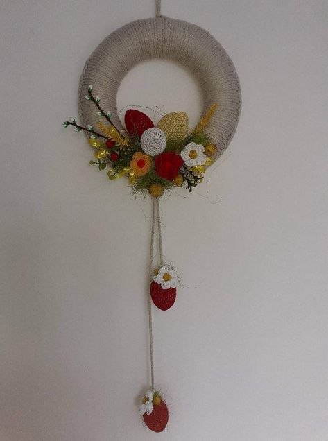 Wedding Crafts Diy, Pom Pom Crafts, Wreath Decoration, Art Drawings Sketches Creative, Wedding Crafts, Diy Easter Decorations, Summer Crafts, Easter Diy, Easter Decorations