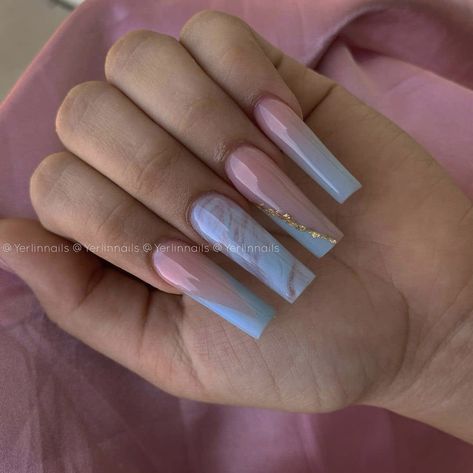 Ombre Gel Nails, Acrylic Nails Nude, Aqua Nails, Fake Nails Designs, Tapered Square Nails, Hello Nails, Hippie Nails, Drip Nails, Baby Nails