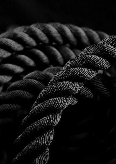 black.quenalbertini: Black rope Black Photography, Black And White Photograph, Black Rope, Foto Art, Black Magic, Black Love, Shades Of Black, Black Wallpaper, Black Is Beautiful