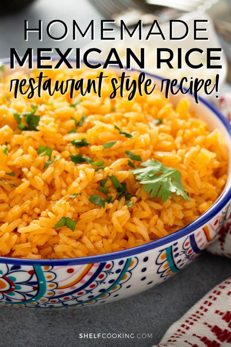 Essen, Side Dish For Enchiladas, Homemade Mexican Rice, Mexican Rice Recipe, Taco Side Dishes, Mexican Rice Easy, Mexican Rice Recipes, Mexican Side Dishes, Taco Dinner