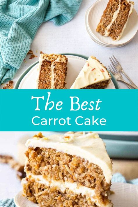 Homemade Raisins, Chopped Recipes, Carrot Cake Easy, Best Carrot Cake Recipe, Homemade Frosting Recipes, Live Well Bake Often, The Best Carrot Cake, Homemade Carrot Cake, Best Carrot Cake