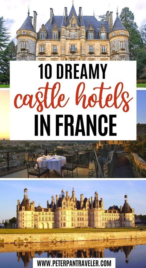 10 Dreamy Castle Hotels in France. Dreaming to stay in a real castle? What if you could make your dreams a reality? Here are some of the best castle hotels in France, that you can stay in to make… More Castles In France, Dreamy Castle, France Castle, Castle France, Sisters Trip, France Chateau, Real Castles, Hotels In France, Stay In A Castle