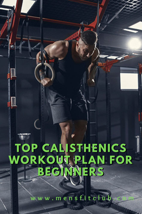 Calisthenics Workout Plan for Beginners' over an image of a person performing basic bodyweight exercises like push-ups or squats in a simple, open space. The background highlights minimal equipment, focusing on the ease and accessibility of starting a fitness journey using only bodyweight movements. Home Calisthenics Workout, Calisthenics Workout Men, Men Calisthenics, Beginner Calisthenics Workout Plan, Beginner Calisthenics Workout, Home Calisthenics, Calisthenics Workout At Home, Calisthenics Workout Program, Calisthenics Workout Routine