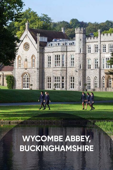 Wycombe Abbey, Buckinghamshire Wycombe Abbey School, England Boarding School Aesthetic, Wycombe Abbey, Uk Boarding School, Uk School Aesthetic, Boarding School Dorm, Boarding Schools In England, Boarding School Life, England School